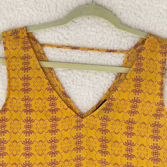 a.n.a A New Approach Yellow V-Neck Sleeveless‎ Tank Top Womens Size Medium - Picture 3 of 12